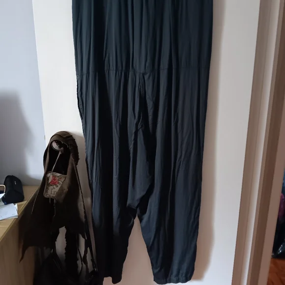 BLACK CRANE Dark Grey Cotton Relaxed Jumpsuit L - Picture 8 of 9